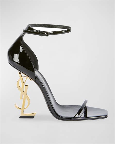 ysl heels opyum gold|opyum sandals 85mm.